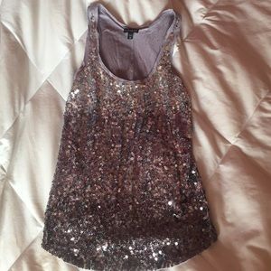 Express ombré sequin tank XS